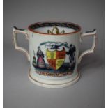 A Farmers Arms Surprise Loving Mug with Two Inner Frogs and Reverse with Rhyme by John Robert