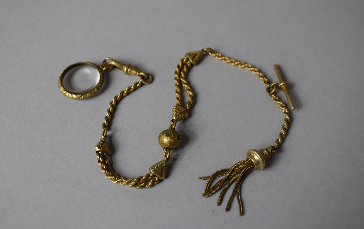 A Gold Plated Albertina Watch Chain