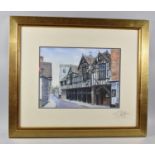 A Framed Print, Much Wenlock, Signed by the Artist S Payton, 40x30cm