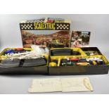 A Collection of Various Scalextric to Include Track, Controllers, Banking, Fencing, Cars and