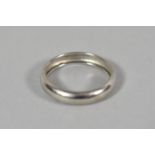 A 9ct White Gold Ring, Size L, Stamped 375, 0.6g