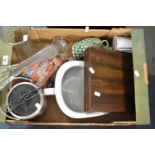 A Collection of Sundries to Include Ice Bucket, Slipper Bed Pan, Part Canteen, Glasswares etc