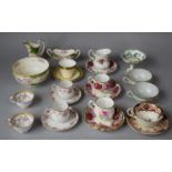 A Collection of Floral Decorated Coffee Cans and Saucers, Teacups and Saucers, Royal Worcester