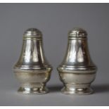 A Pair of Silver Condiment Shakers, Birmingham 1989