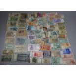 A Collection of Various Foreign Bank Notes to Include Reichsbanknote