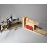 A Desktop Mitre Saw and a Wooden Vice