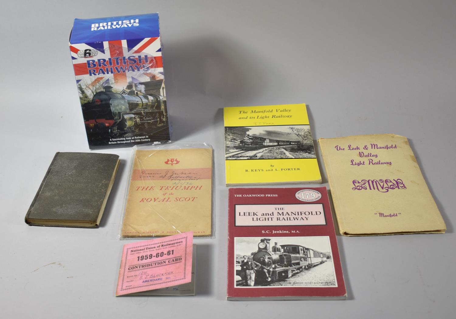 A Set of British Railways DVD's Together with Various Books, Pamphlets and Union Contribution Card