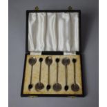 A Set of Six Silver Coffee Spoons, Birmingham 1944 by Adie Bros