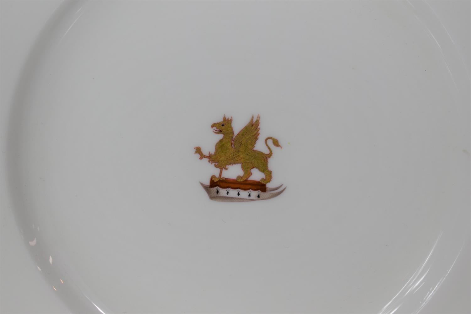 A Set of Five Minton Armorial Plates with Central Crests for Mostyn School, Parkgate Wirral, 25. - Image 2 of 3