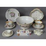 A Collection of 19th Century Ceramics to Include Large Floral and Gilt Hand Painted 1859