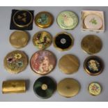 A Collection of Various Vintage Ladies Powder Compacts