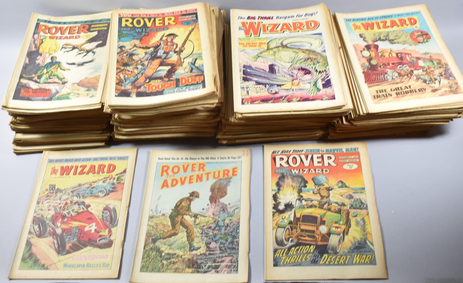 A Large Collection of Vintage "Rover and Adventure" Comics, c.1962/3