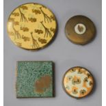 A Collection of Four Vintage Powder Compacts to Include Vogue Example Decorated with Elephants and