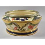 A Silver Plate Rimmed Imari Fruit Bowl, 24cm Diameter