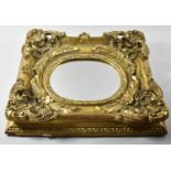 A Reproduction Gilt Framed Wall Mirror, 45x39cm Overal