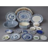 A Collection of Various Ceramics to Include Blue and White Bowl, Various Dishes, Isle of Man Dish,