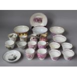 A Collection of 18th/19th Century Lustre Ceramics to Include Princess Charlotte Mourning Bowl (