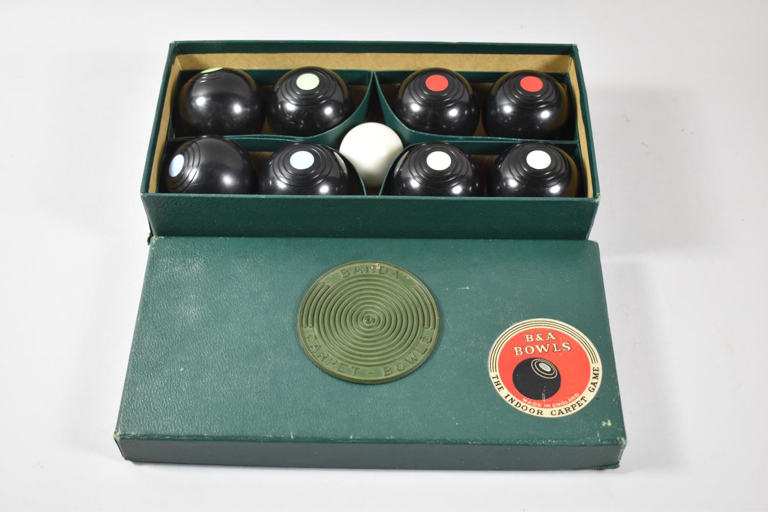 A Boxed Set of B&A Carpet Bowls