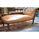 A Button Upholstered Edwardian Day Bed