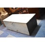 A Painted Late 19th Century Blanket Box, 92x5?cm Long