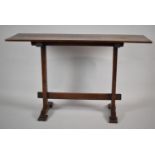 A Mid 20th Century Oak Narrow Hall Table, 122cm Long and 40cm Wide