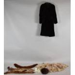 A Vintage Ladies Fur Coat Together with Collection of Various Stools etc
