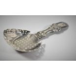 A Georgian Silver Horseshoe Shaped Caddy Spoon by John Bettridge, Birmingham 1817, Pierced Bowl, Has