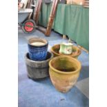 A Collection of Various Patio Plant Pots etc