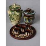 A Collection of Glazed Terracotta Wares