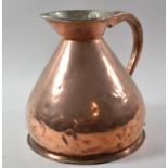 A 19th Century Copper 1 Gallon Measuring Jug, 24cm high