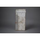 A Studio Pottery White Glazed Studio Slab Vase, 22cm High