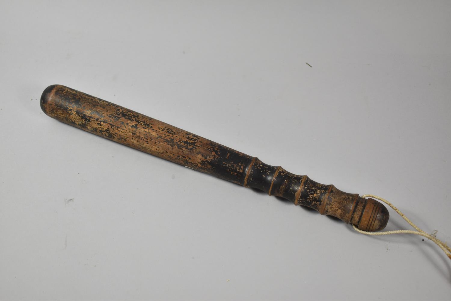 A Late 19th Century Turned Wooden Truncheon, 37.5cm Long