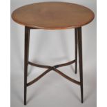 An Edwardian Crossbanded Mahogany, Oval Topped Occasional Table