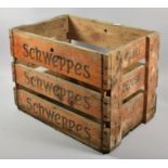 A Vintage Schweppes Wooden Bottle Box, 41.5x28cm