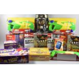 A Collection of New Toys and Games, Water Pistols, Doctor Who Quiz Books, Wrestling Figure etc
