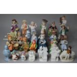 A Collection of Various Continental Ceramic Figural Ornaments, to Comprise Cricketer etc (Some