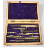 An Edwardian Cased Drawing Set