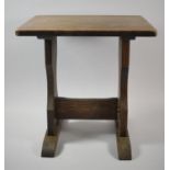 A Small Edwardian Oak Occasional Table, 38cm Wide