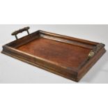 A Small Edwardian Two Handled Rectangular Drinks Tray, 31cm Wide