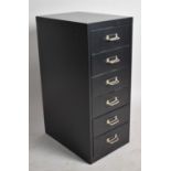 A Metal Six Drawer Cabinet, 28x40x67cm high