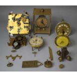 A Collection of Various Clock Parts, Movements etc