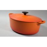 A Lidded Le Creuset Oval Cooking Pan, No.14