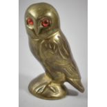 A Brass Owl, 11cm High
