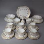 A Collection of Various Rose Pattern China to Include Melba Teaset Comprise Six Cups, Milk, Sugar,