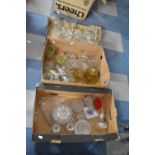 Three Boxes of Moulded Glasswares