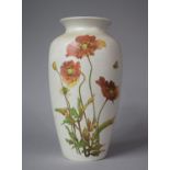 A Poole Vase Decorated with Poppies, 25cm high
