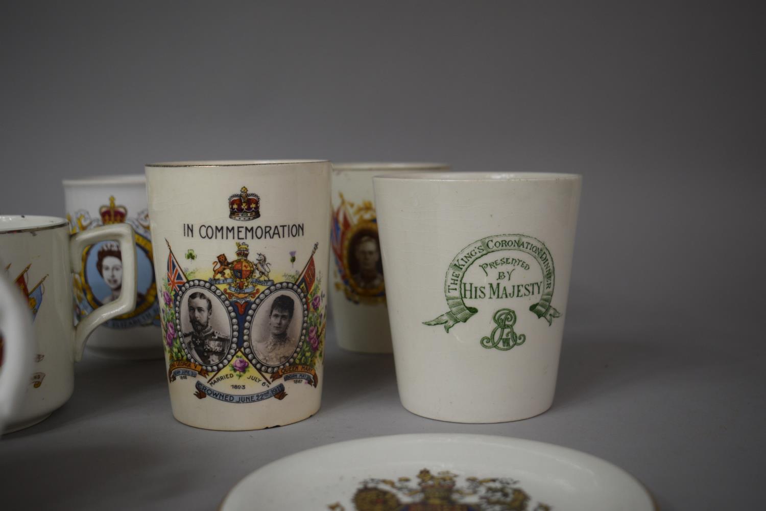 A Collection of Various Commemorative Items to Comprise Loving Mug, Royal Doulton 1902 Beaker, - Image 2 of 3