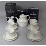 A Royal Doulton Caprice Pattern Teaset Together with Some Boxes