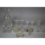 A Collection of Various Glassware to Include Two 19th Century Knopped Port Glasses, Good Quality