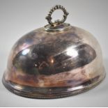 A Small Edwardian William Hutton & Son Silver Plated Oval Meat Cover, 25.5cm Long